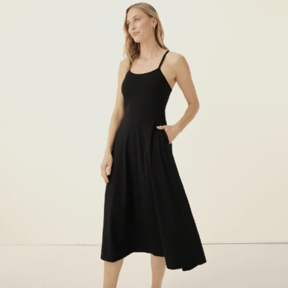 Pact fit & flare midi dress, Black M